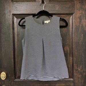 Navy and White Tank Top